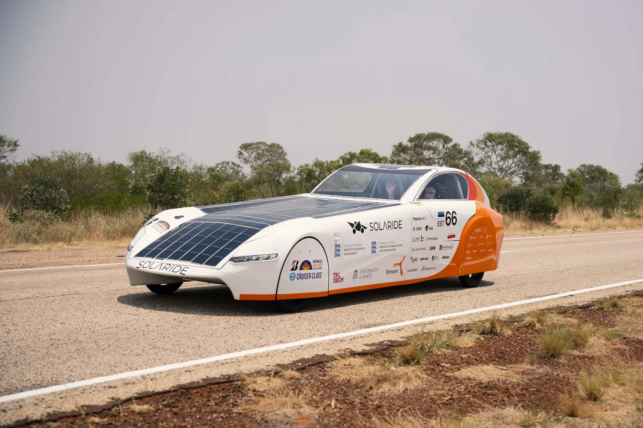Solaride’i päikeseauto läheb augustis Austraaliasse esikohta koju tooma. Foto: SOLARIDE
